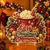 DIY Special Shape Diamond Painting Pearl Art Desk Ornament Xmas Decor Kit