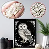 Eulen-DIY-Perlenmalerei Kunstsets Perlengem&auml;lde Bildkunst Bastelarbeiten 30x40cm f&uuml;r Erwachsene Anf&auml;nger Wanddekoration ohne Rahmen