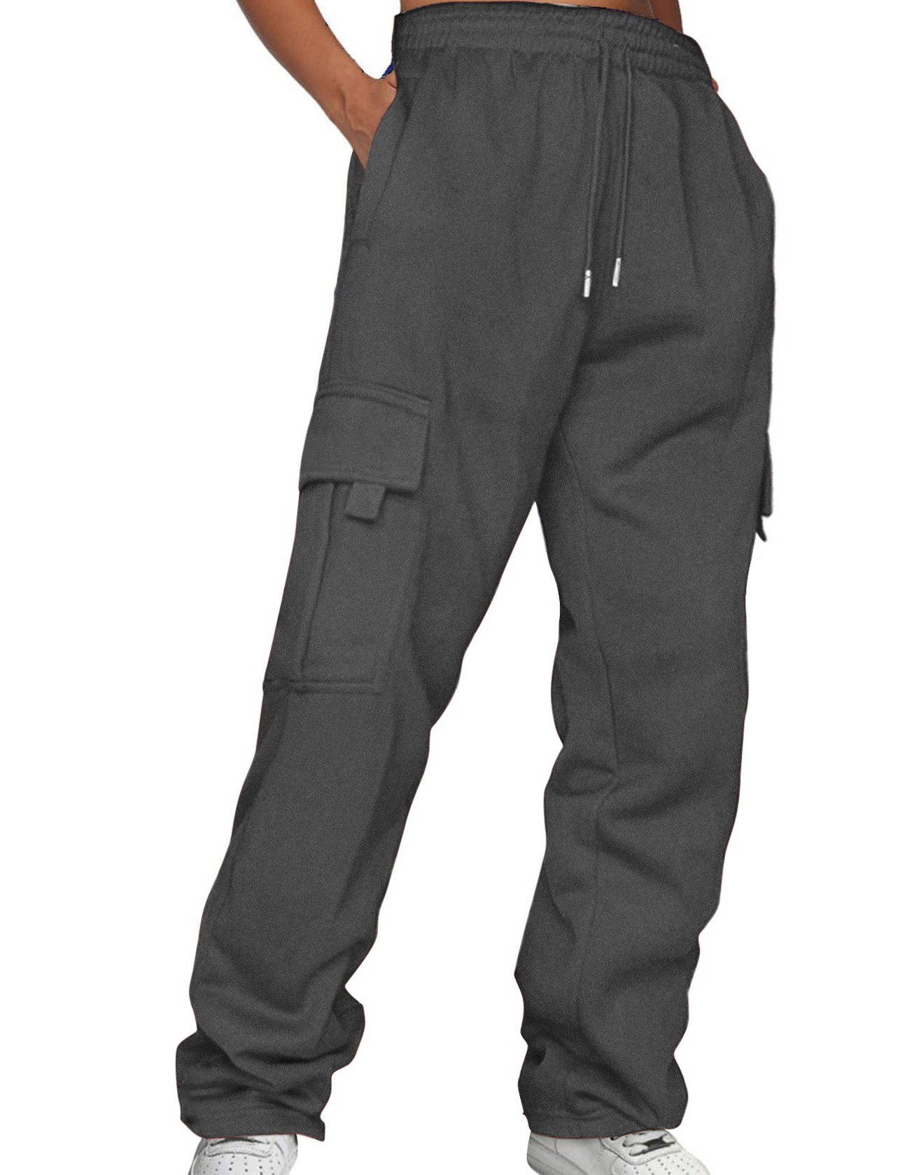 Solid Color Large Pocket Cargo Casual Pants / TECHWEAR CLUB / Techwear