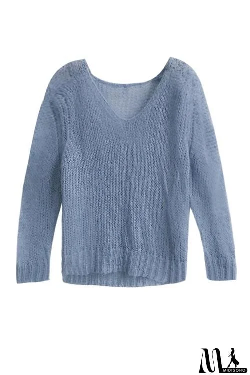 Thin V Neck Sweater