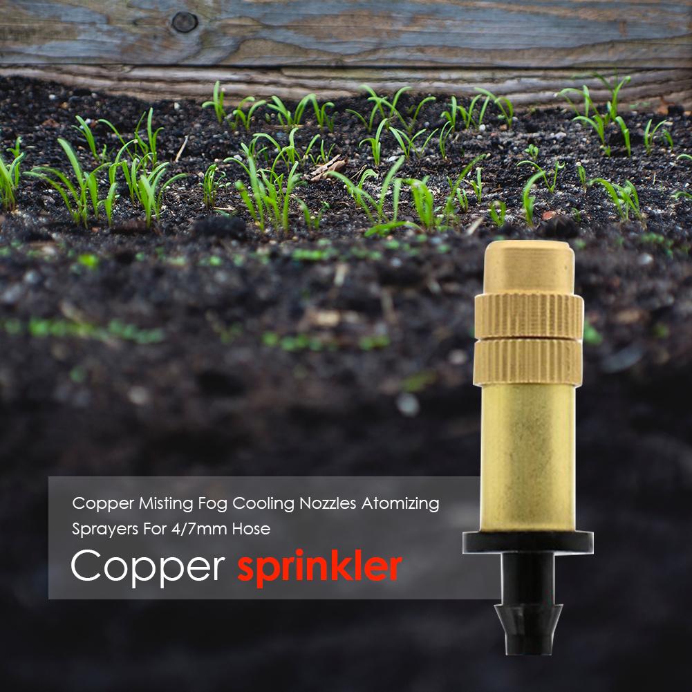 

Copper Misting Nozzles Atomizing Sprayers Hose Garden Irrigation Sprinklers, 10pcs, 501 Original