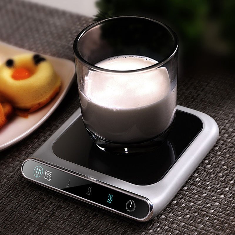 Rechargeable heating coaster table heater