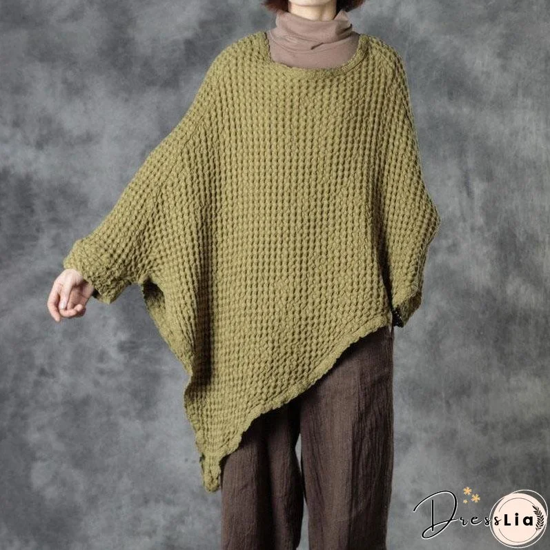 Women Spring Casual Irregular Sweater