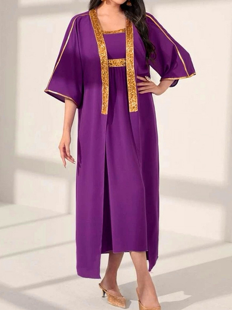 Women's Fashion Sequin Slip Dress and Elegant Outerwear Set | Oxredo Shop Ramadan Sale