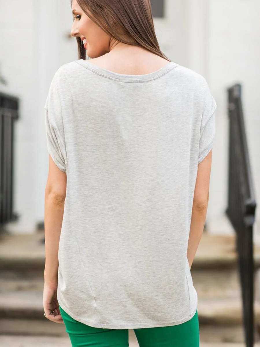 LUCKY O NECK T-shirt