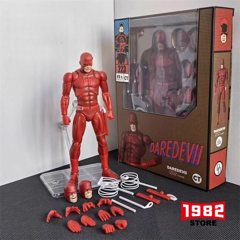 CT Maf223 DaredevII Comic Ver. K Ver. for Spider-Man Action Figure 1/12 Scale Articulated Model Collectible Toy Detailed Sculpt