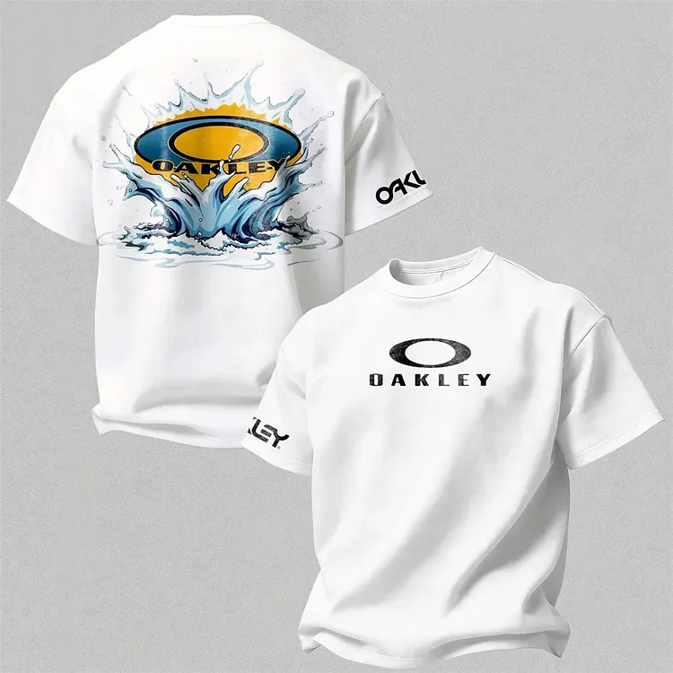 Oakley Wave Splash Logo Printed Men's T-shirt