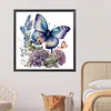 Flowers  Butterfly-Paint by Numbers Acrylic Painting 40*40CM(Watercolor)