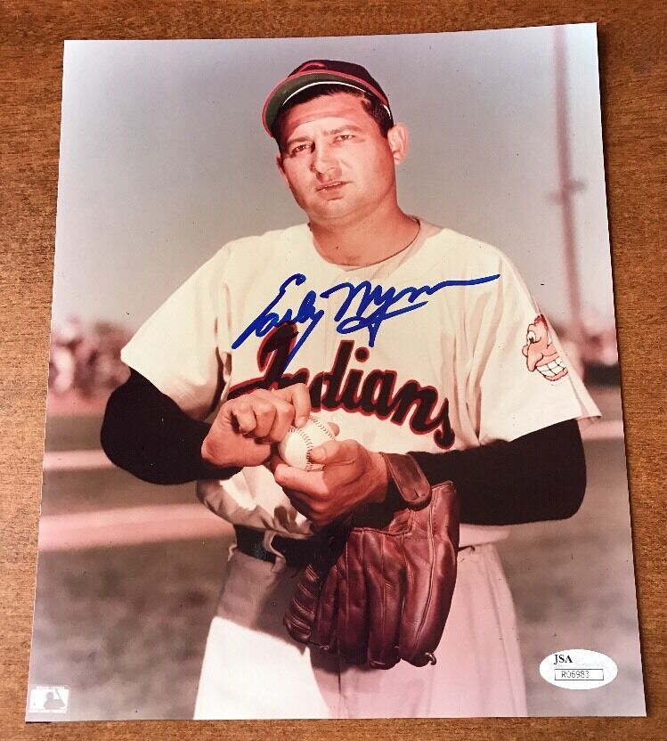 EARLY WYNN SIGNED 8x10 Photo Poster painting ~ JSA COA BASEBALL INDIANS AUTOGRAPH