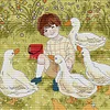 【Limited Stock Sale】Goose-14CT Counted Cross Stitch 40*40cm/15.75*15.75in(Brand)