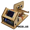 Arduino Mini Radar Detection Robot With Ultrasonic Radar +Controller +LCD Screen