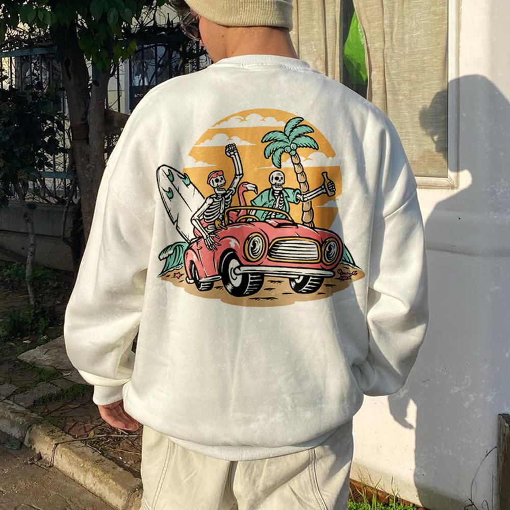 Men's Vintage Print Sweatshirt / [blueesa] /