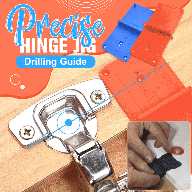 Precise Hinge Jig Drilling Guide(2PCS)