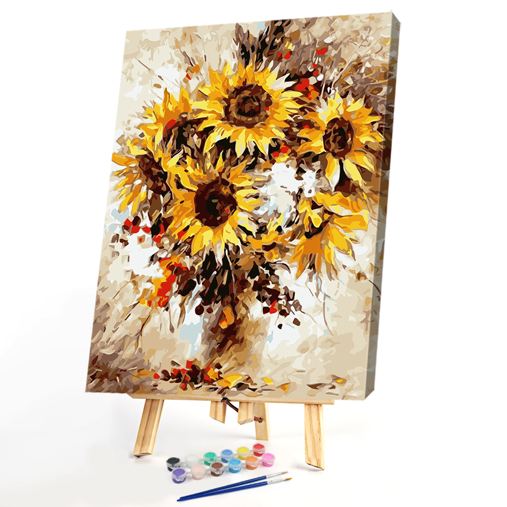 

40*50CM Paint By Numbers-Sunflower, 501 Original