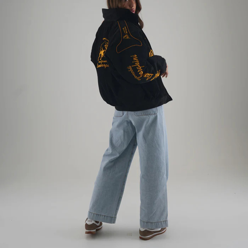 Unisex Racing Style Street Fashion Loose Racing Casual Print Jacket