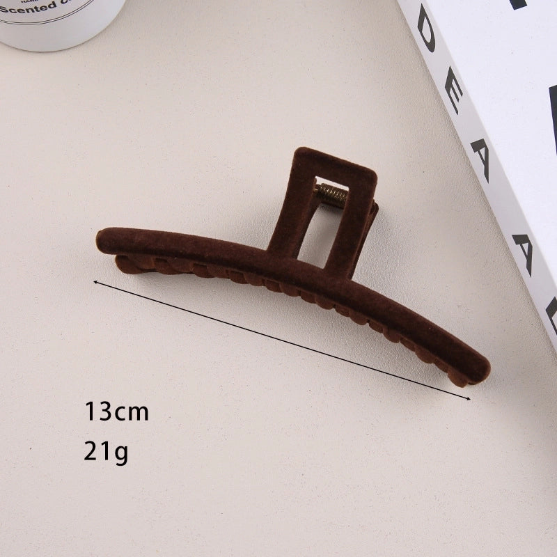 Women’s Retro Solid Color Plastic Hair Claws