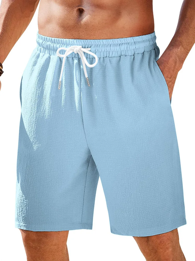 Men's Hawaiian Beach Solid Color Comfortable Solid Color Shorts