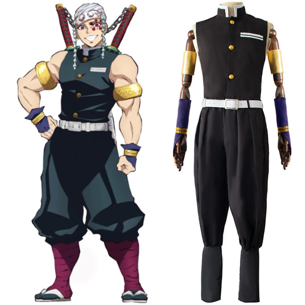 Demon Slayer Tengen Uzui Cosplay Kostüm Halloween Karneval Outfits