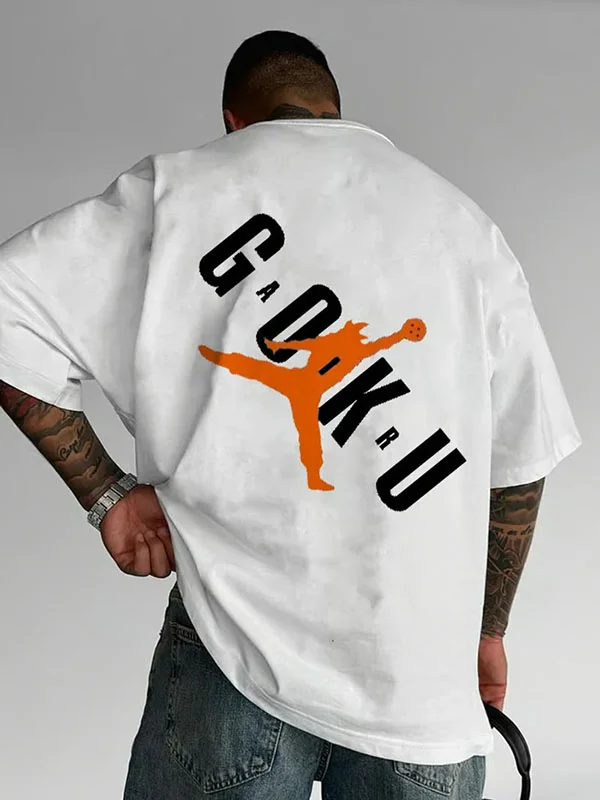 Men's Casual Dragon Ball GOKU Slam Dunk T-shirt