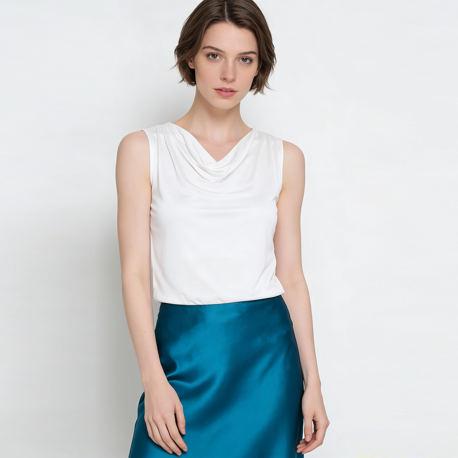 Silk Tank Slim Sleeveless Vest REAL SILK LIFE