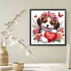 uk.everydayedeals Diamond Painting - Full Square - Love Heart Dog(35*35cm)