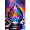 Water Drop Flowers-11CT Stamped Cross Stitch 40*60cm (Big Size)