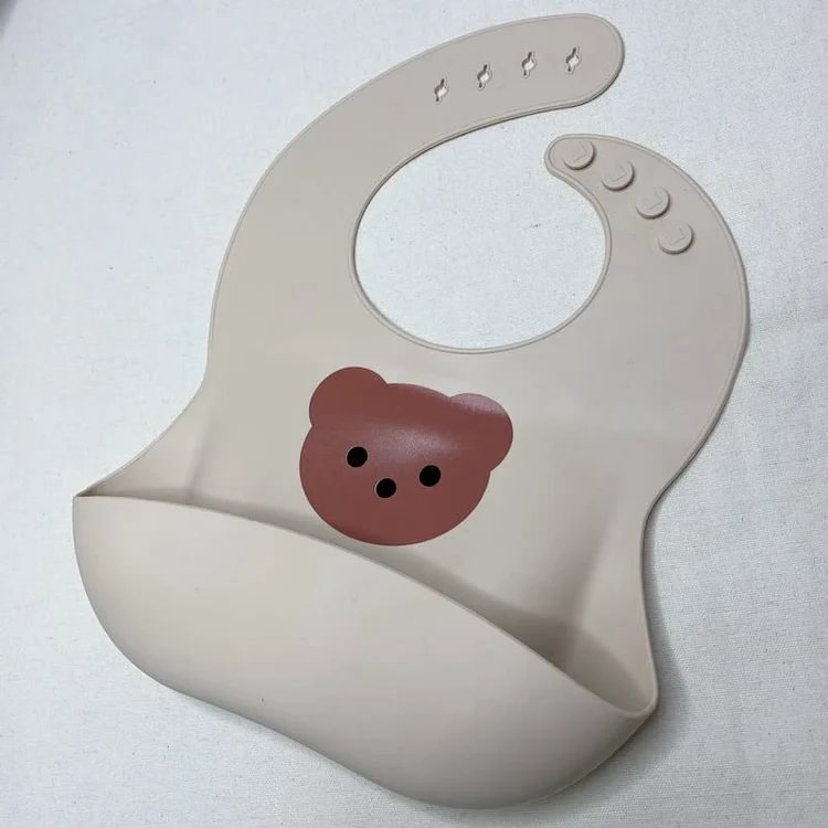 Baby Bear Silicone Bibs