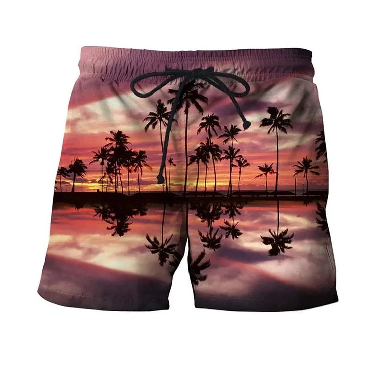 Reflection Of All Things Beach Shorts-Annaletters