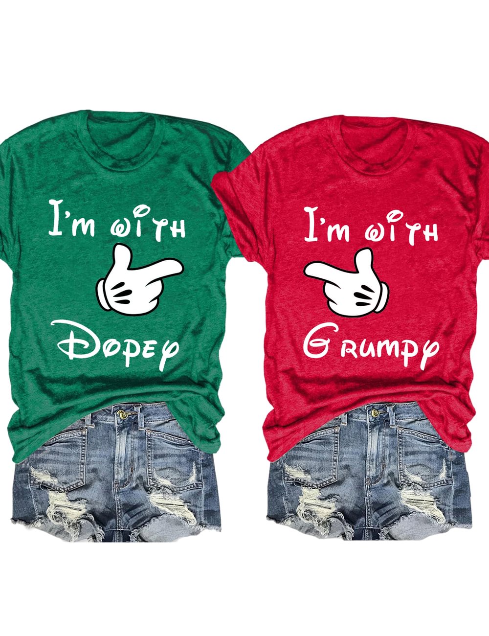 I'm With Dopey/Grumpy Matching T-Shirt