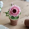 DIY Handmade Twist Stick Craft Small Potted Plants Chenille Stems Craft Pipe Cleaners Gift Decor Set