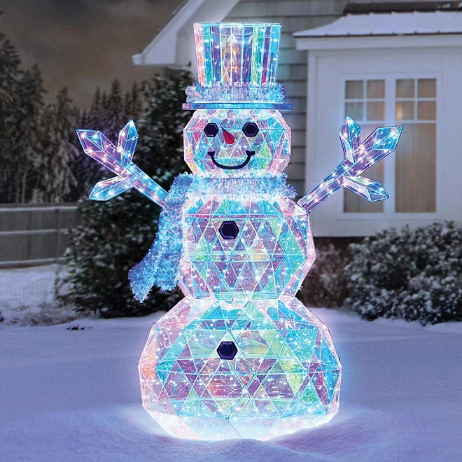 🔥kukelife🔥6' Pre-Lit Prismatic Snowman