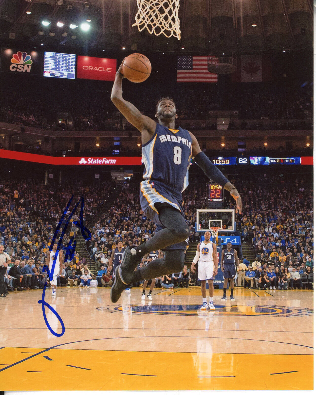 James Ennis Autographed 8x10 Memphis Grizzlies#S1516