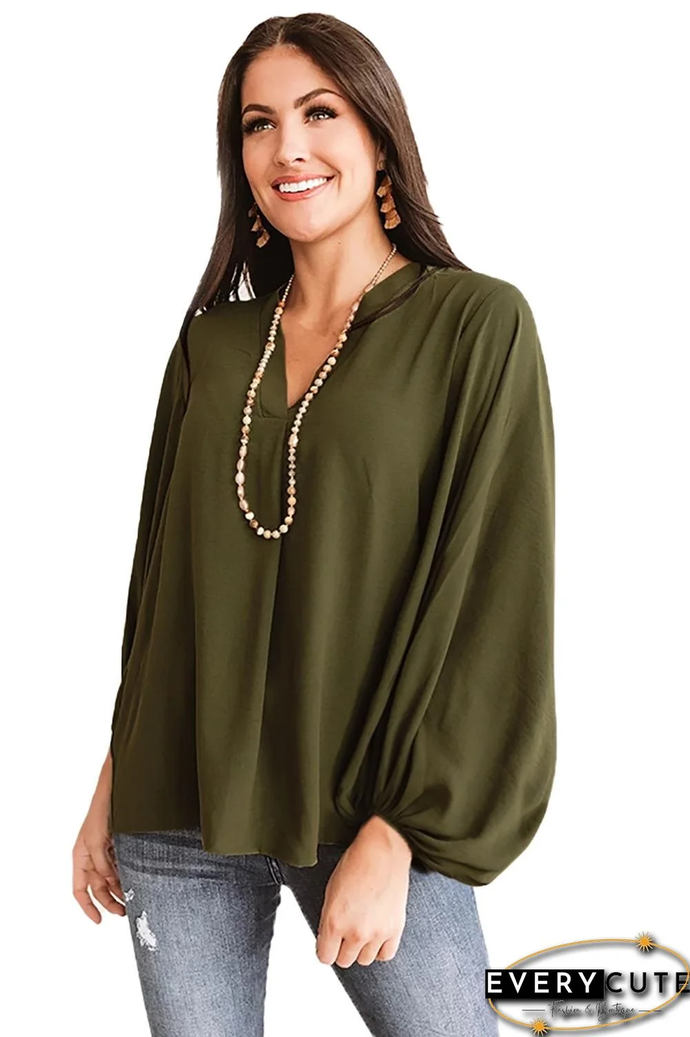 Green Set For Success Shift Top