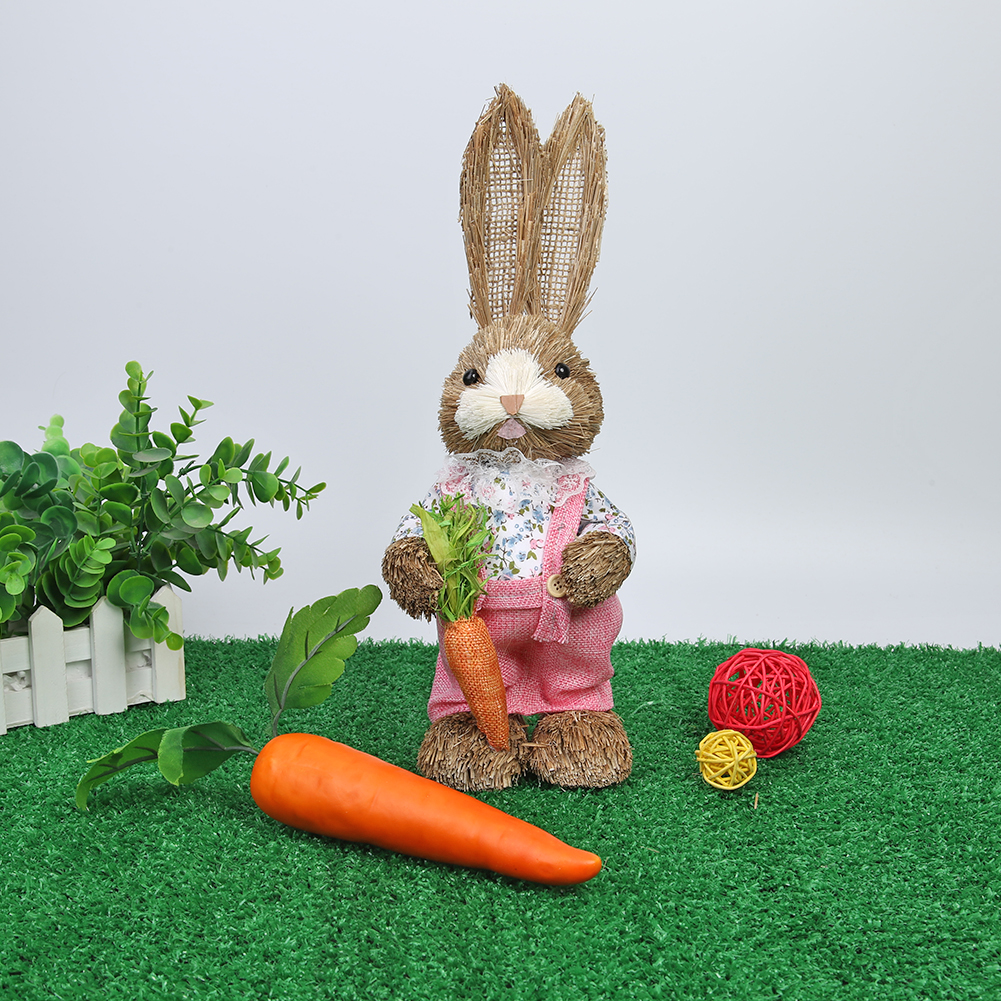 

Happy Easter Decoration Easter Rabbit Bunny Ornament Handmade Figurine Gift, 501 Original
