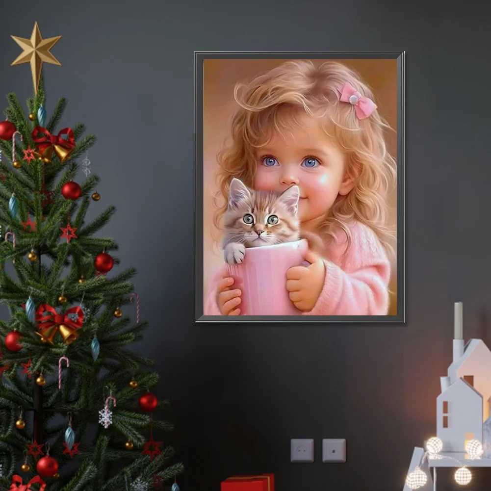 Diamond Painting - Full Square Drill - Girl(Canvas|30*40cm)