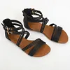 Gioiacombo&trade; Sandali punta aperta con cinturino incrociato regolabile da donna