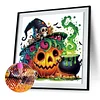 Diamond Painting - Partial Special Shaped Drill - Halloween Pumpkin(Canvas|30*30cm)