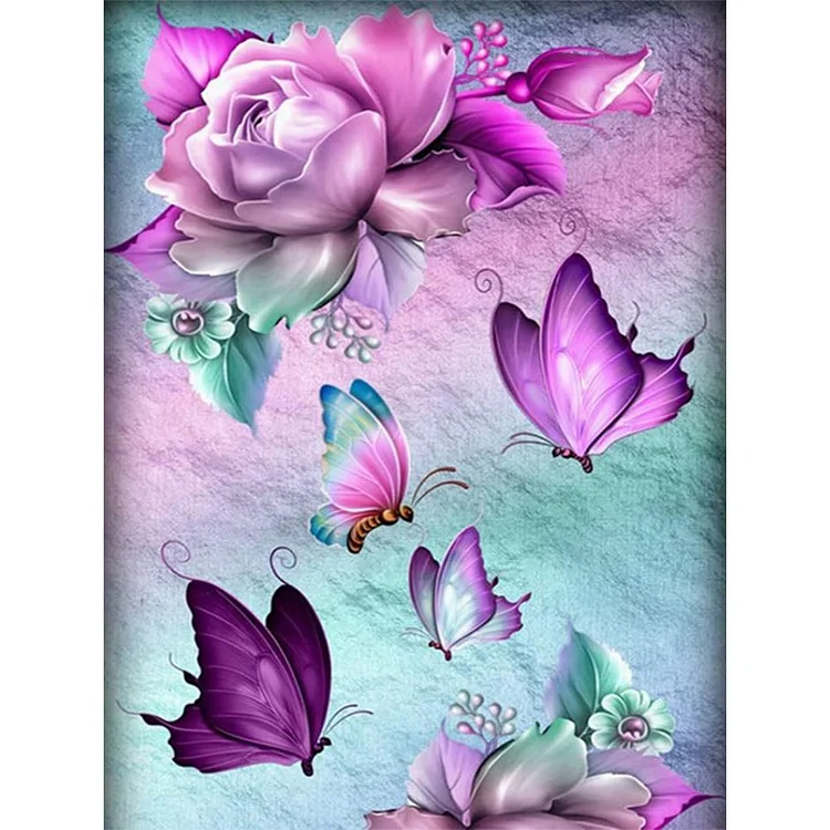 DIY - Butterfly 11CT Stamped Cross Stitch 40*50CM