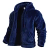 Men's Double-Sided Fleece Thick Hooded Jacket Cardigan Hoodie by Inlyline