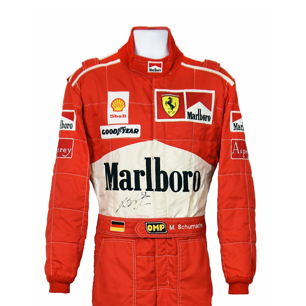 Men's Red Racing Print Jumpsuit
