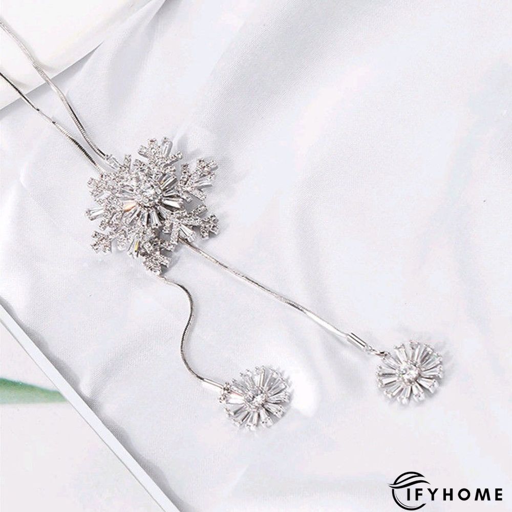 Rotating snowflake necklace | IFYHOME
