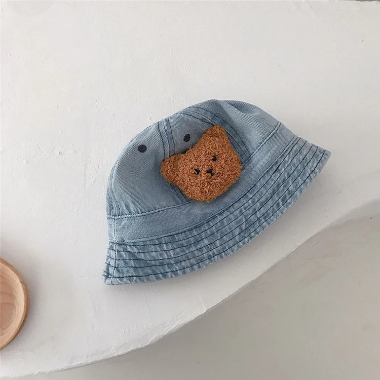 Baby Embroidered Bear Bucket Hat