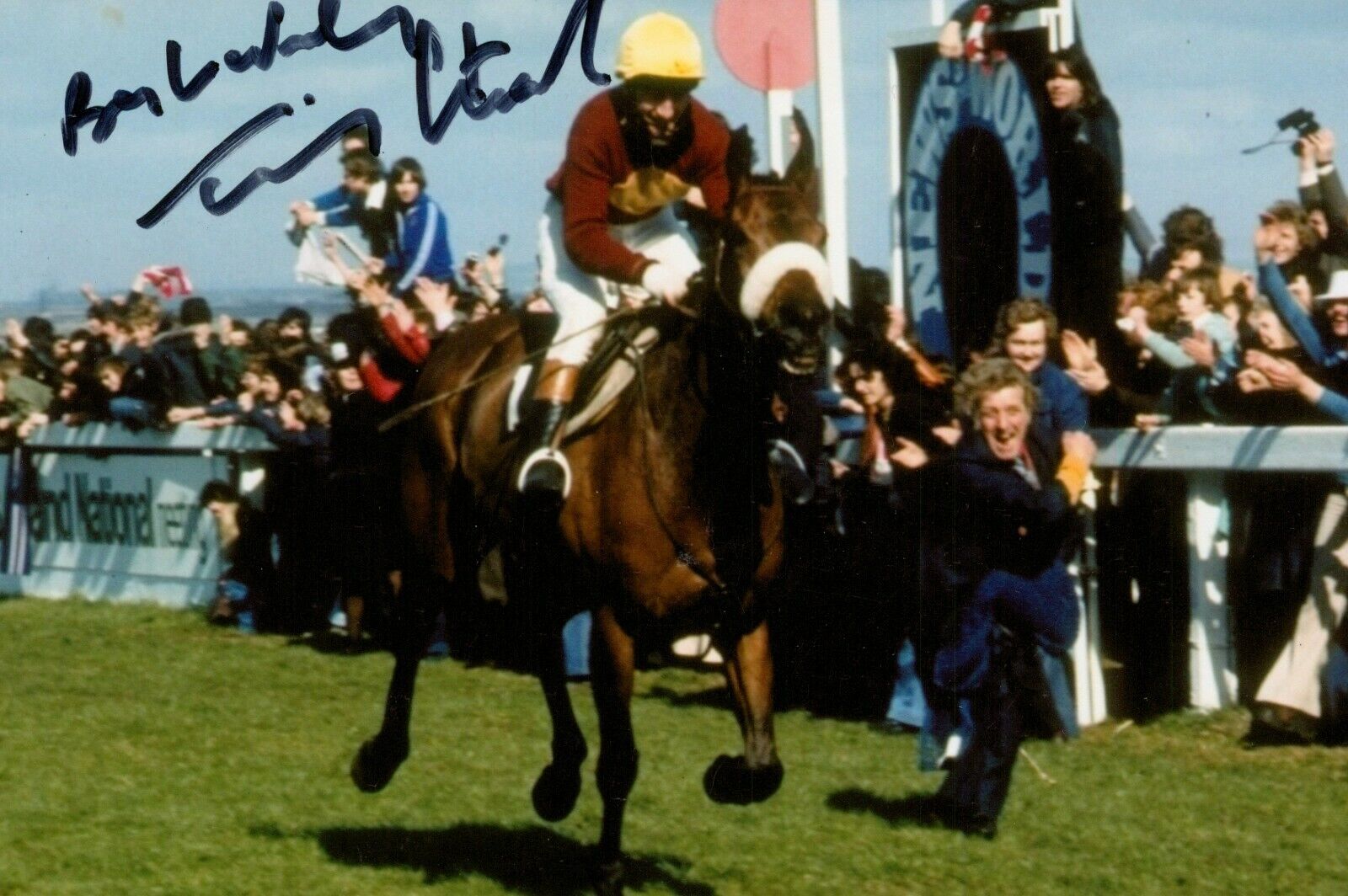 Tommy Stack Signed 6x4 Photo Poster painting Red Rum Grand National 1977 Genuine Autograph + COA