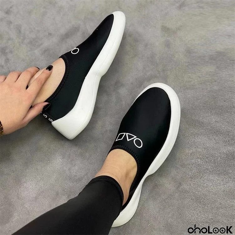 Women's Lightweight Stretch Walking Slip-on Sneakers Flat Loafers