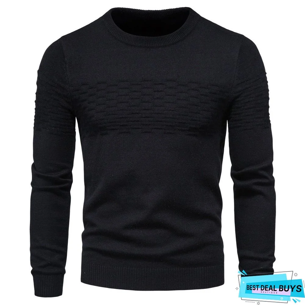 Men's Round Neck Bottoming Shirt Sweater