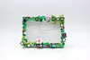 Flower DIY Building Block Photo Frame Kit,Creative Handmade Assembled Photo Frame Handmade Craft Gift Home Tabletop Display Decor