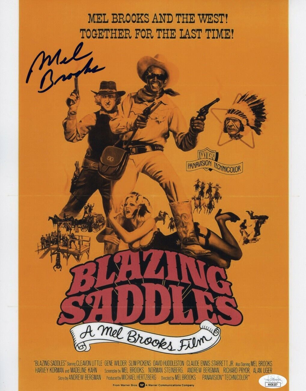 Mel Brooks Signed Autographed 11X14 Photo Poster painting Blazing Saddles JSA HH36207