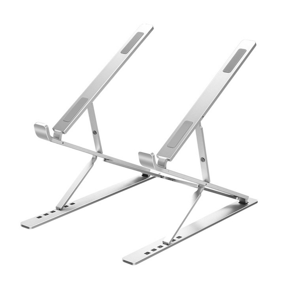 

N8 Foldable Laptop Riser Holder Height Adjustable Notebook Stand, Silver, 501 Original