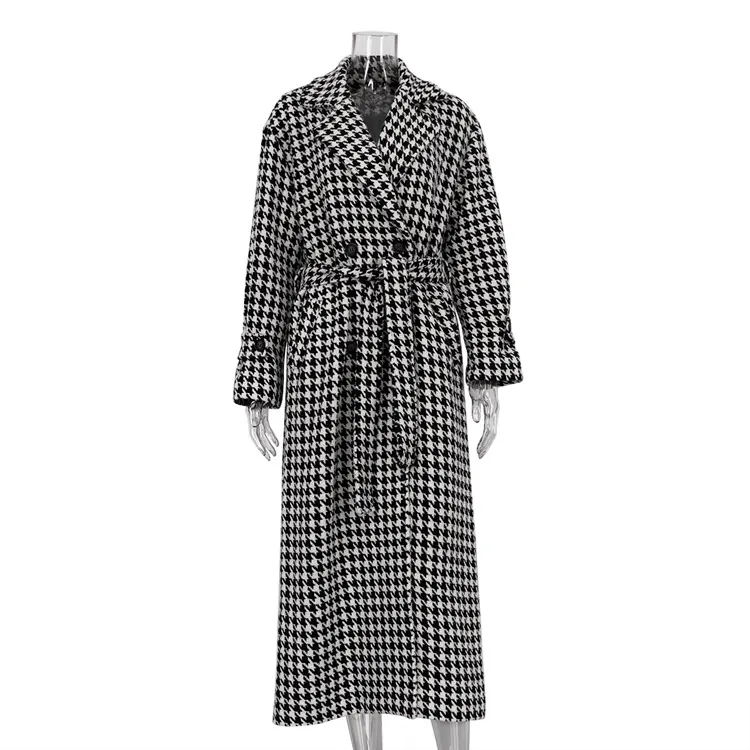 Churchf Churchf Women's Wear 2023 New High-End Fashion Coat Light In Black And White