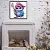 >SALE<5D DIY Partial Special Shaped Drill Diamond Painting Magic Owl Kit Decor 30x30cm